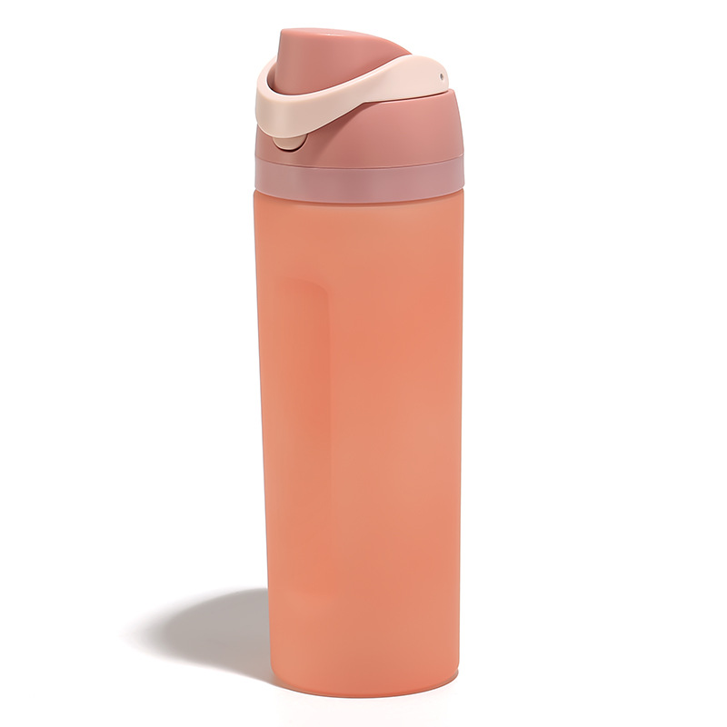 Taza de agua deportiva de bebida directa simple de gran capacidad puede imprimir LOGO personalizado colorido moda portátil taza de agua deportiva de fitness