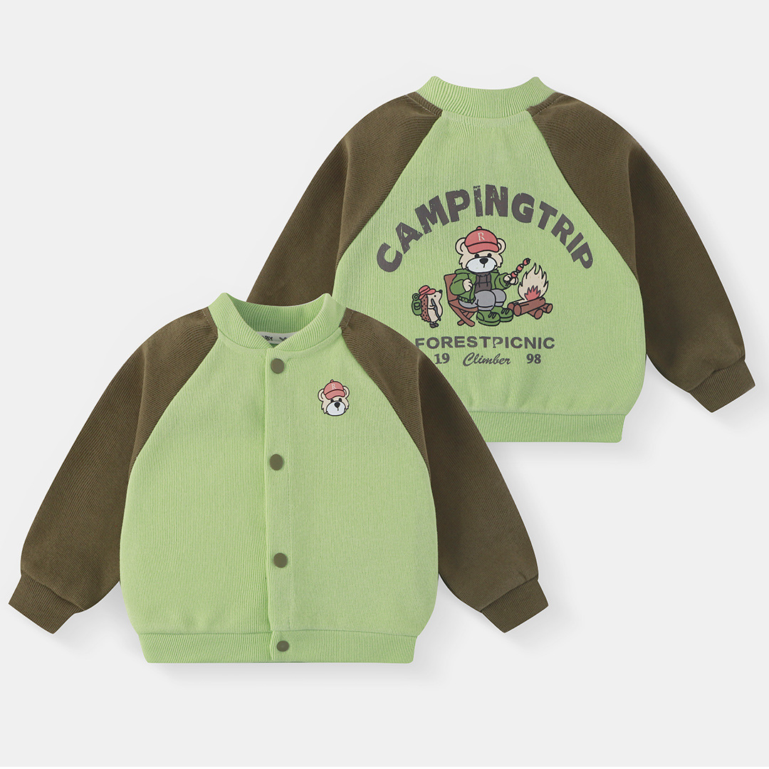 Velvet baseball green uniform