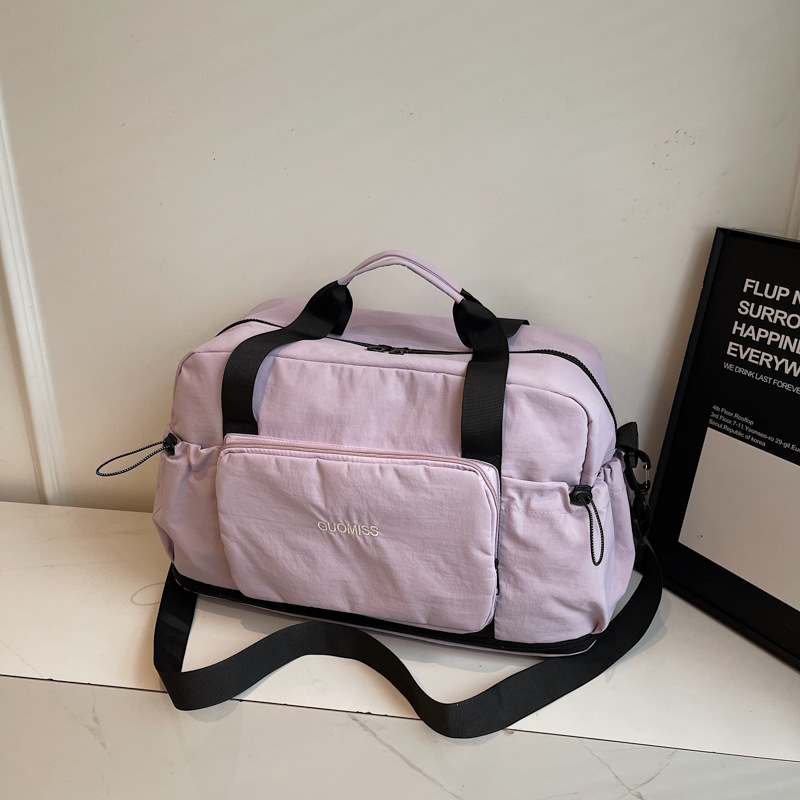 Nueva bolsa de viaje plegable de gran capacidad separación seca y húmeda bolsa deportiva de fitness bolsa de viaje portátil en espera de producción bolsa de mano