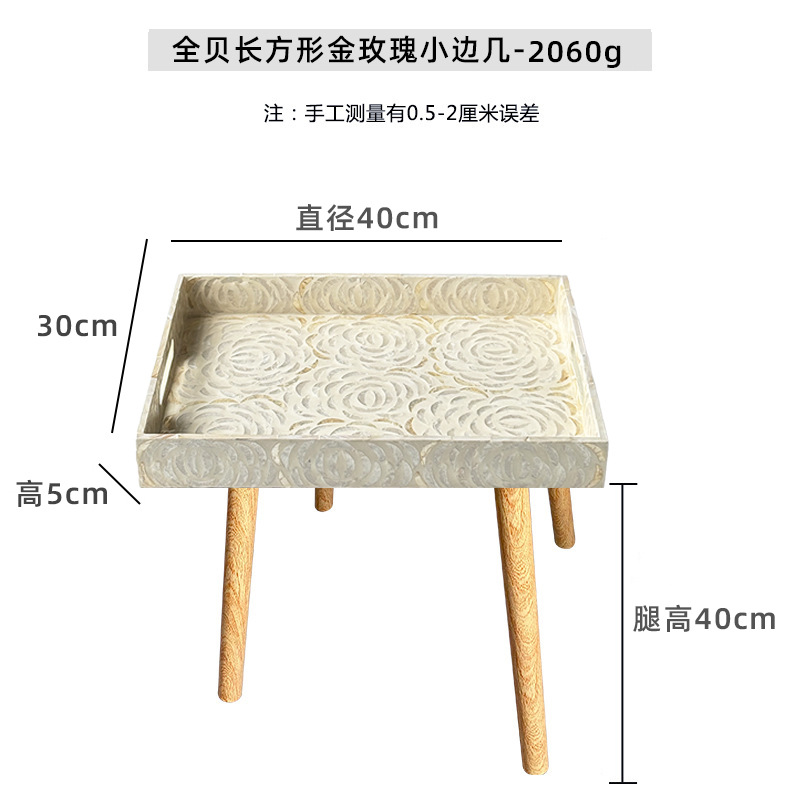 Mesa de té de madera sólida, mesa de té de madera sólida, sofá de salón, mesa redonda de balcón, mesa de té de almacenamiento en el hogar