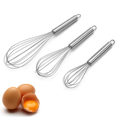 Food-grade stainless steel thickened whisk egg beater egg mixer manual egg stirrer cake small tool tart magic tool