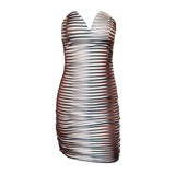 (Трансграничная торговля), сексуальный бюстгальтер-топ без рукавов, летнее платье, юбка, мини-юбка, европейский стиль, в обтяжку, V-образный вырез, с акцентом на бедрах