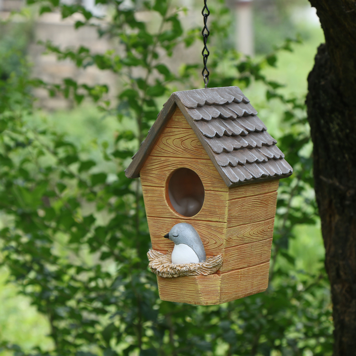 Bird House Bird Nest Garden Decoration Balcony Courtyard Tree Pendant Outdoor Decoration 4 O1CN010kzEX02Ineek3gYij !!2214647629331 0 cib