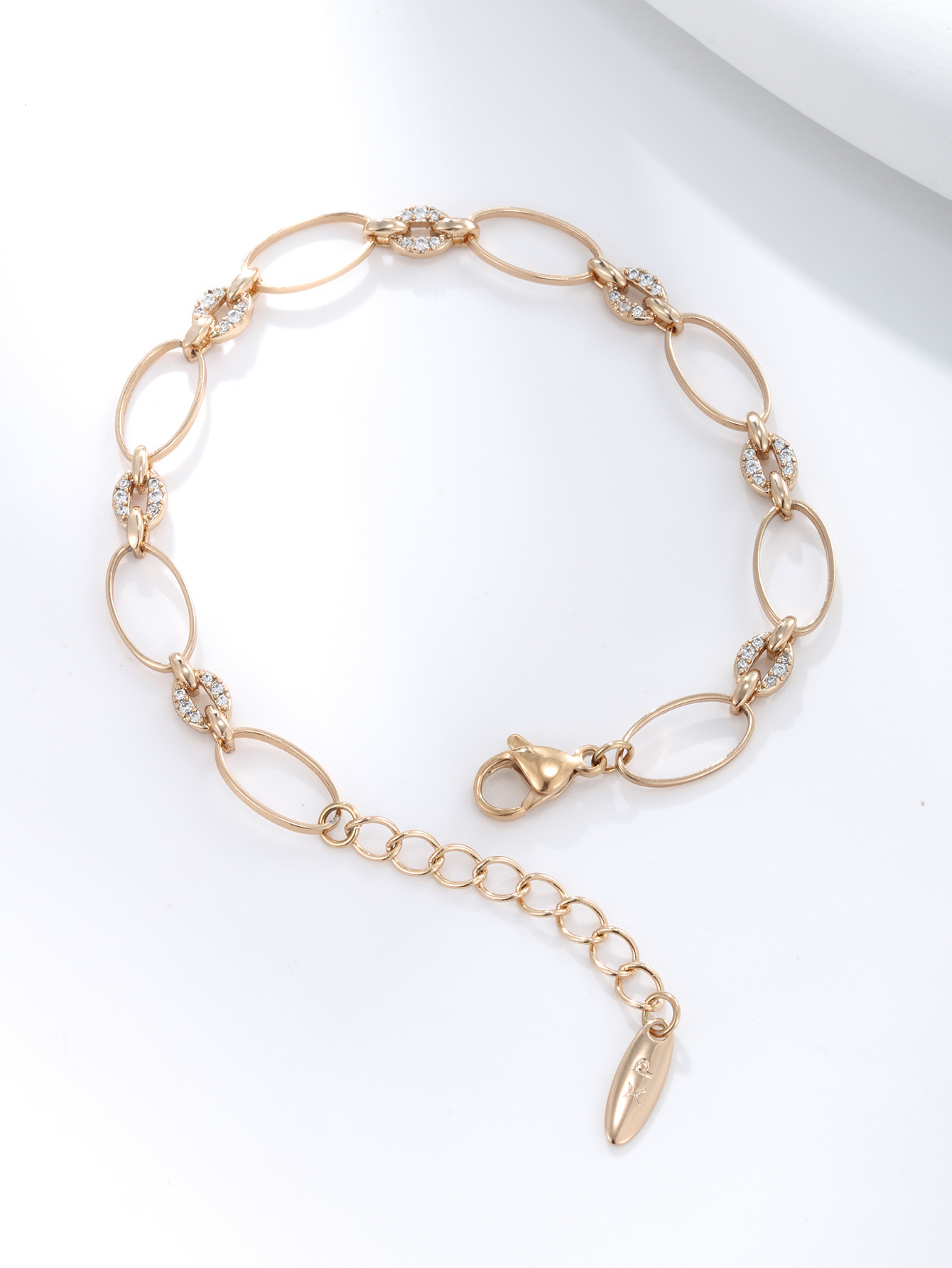 InsFeng nuevo super inmortal amor pulsera bordilla nicho femenino universal lujo ligero alta sensación joyas de aleación al por mayor