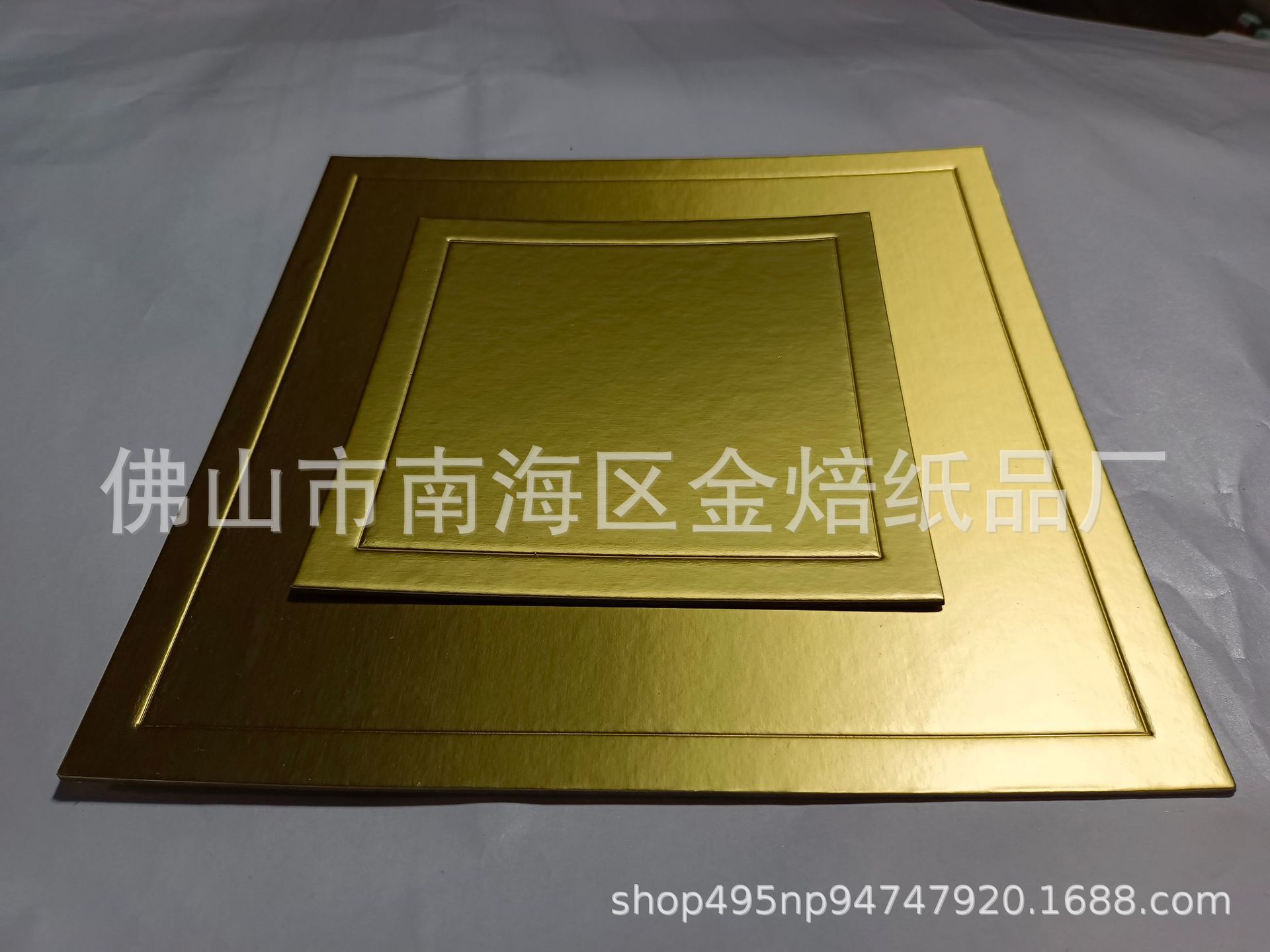 厂家直销批发烘焙用金色蛋糕底托方形硬纸垫金托蛋糕垫金焙烘焙