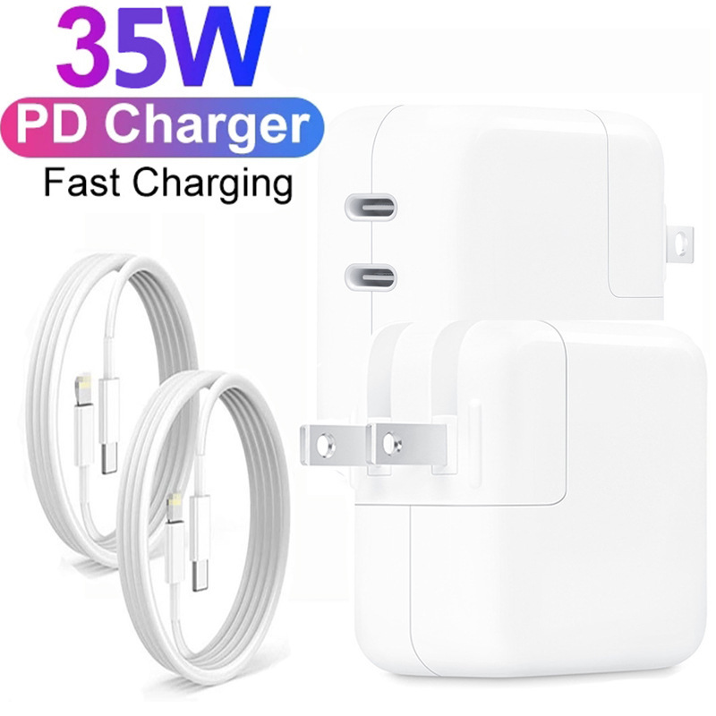 typec + typec super fast charging head 35W for Apple iphone Samsung mobile phone pd dual port charger typec + typec super fast charging head 35W for Apple iphone Samsung mobile phone pd dual port charger