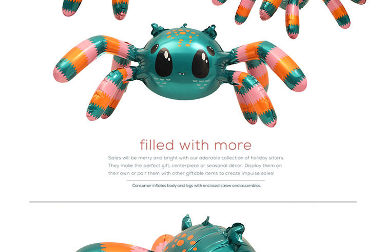 Ballon araignée pour décoration anniversaire 4d sur pied_voghion.com