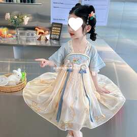 汉服女童夏款中国风2026新款超仙古装夏季儿童裙子女孩古风公主裙