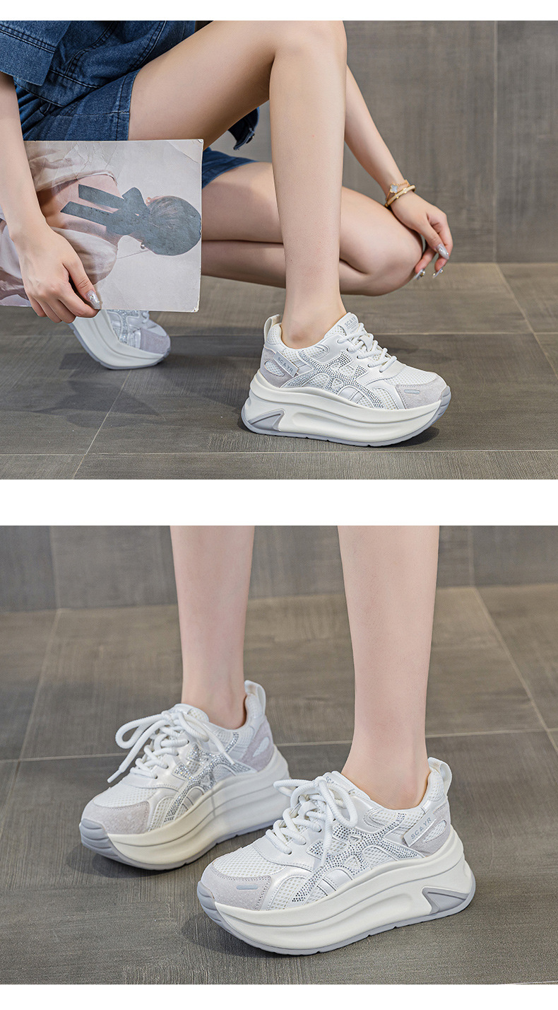 Giày sneaker nữ đế dày lưới mesh thoáng khí mẫu mới thu 2026 — M2916-1 da đỏ, M2916 lưới màu be, M2916-1 da màu vàng, M2916 lưới đỏ chi tiết 22