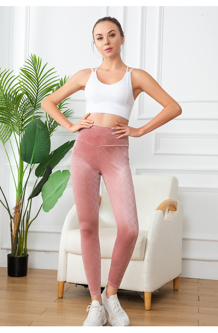 Casual nauwsluitende legging voor dames, joggingbroek met negen pijpen, hoge taille, yogabroek_voghion.com