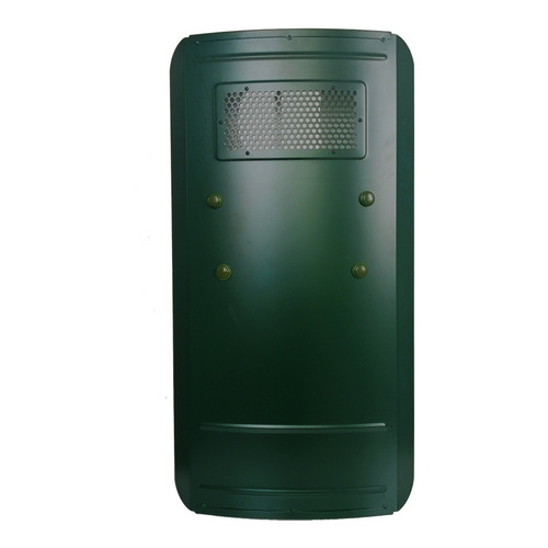 Aluminum alloy shield, metal anti-attack shield, military green, campus anti-explosion, security guard handheld, knife-resistant, edge-bounded, security equipment