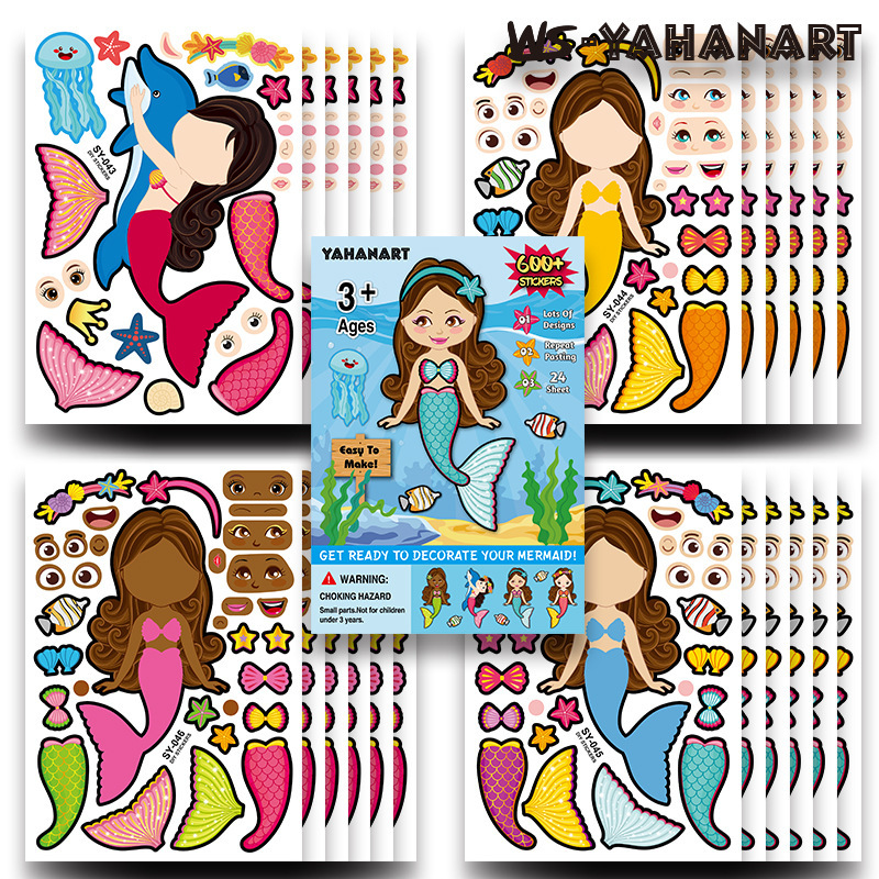 Pegatinas DIY Infantiles de Dibujos Animados de Papel Artesanal, Decorativo, para Día de los Niños image 21