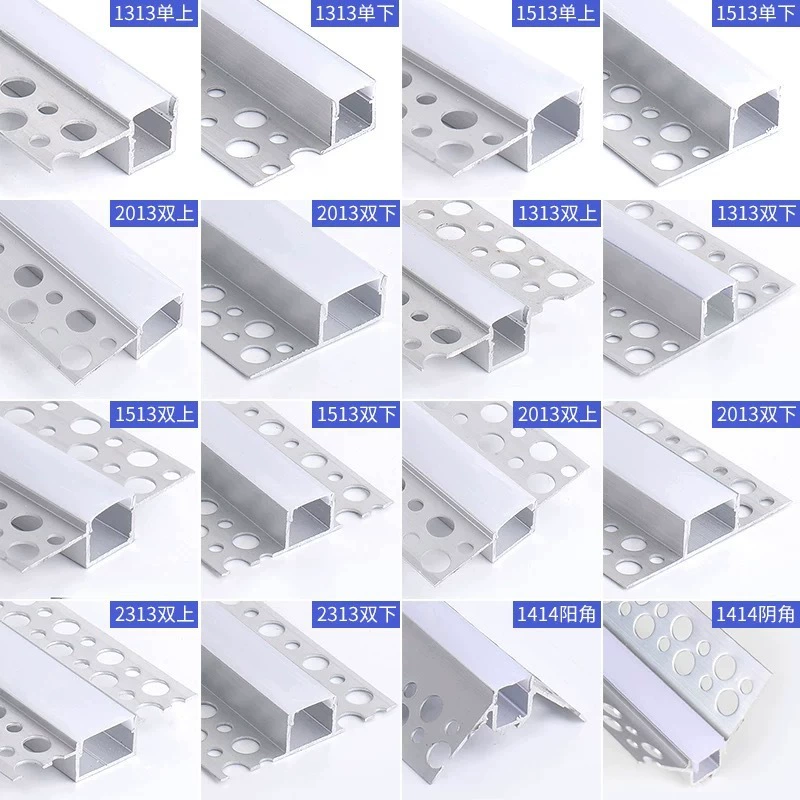 Светодиодная лампа со встроенным лотком для лампы для проволоки Двойные веки для потолка Линейная лампа встроенная cob линейная лампа с алюминиевой канавкой