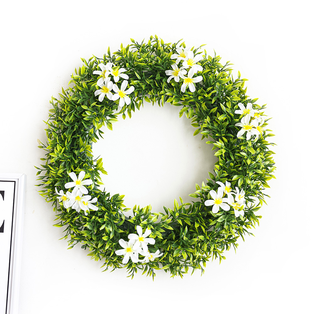 Primavera Garland vacaciones atmósfera escena decoración simulación verde planta conejo Garland puerta decoración colgante de pared transfronteriza al por mayor