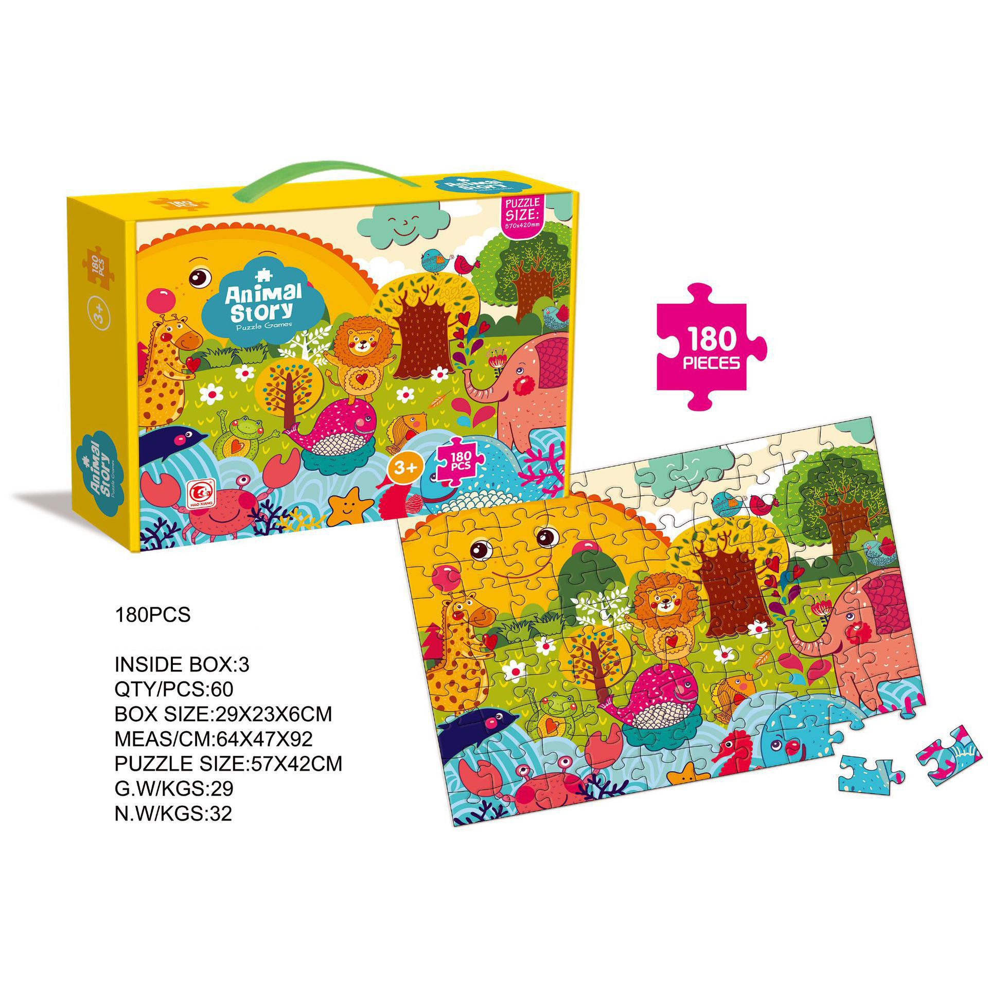 Rompecabezas infantil de papel grande e irregular de 100 piezas, juguete educativo para regalo de jardín de infantes, dropshipping