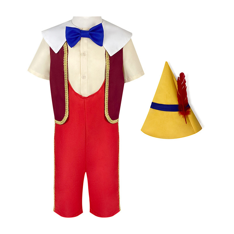 2022 Movie Pinocchio Costume Pinocchio cosplay Halloween Children's Performance Costume