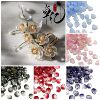 Zhuohui Czech glazed petals 10*12 small round plum blossom ancient style hair 簪 jewelry DIY accessories materials