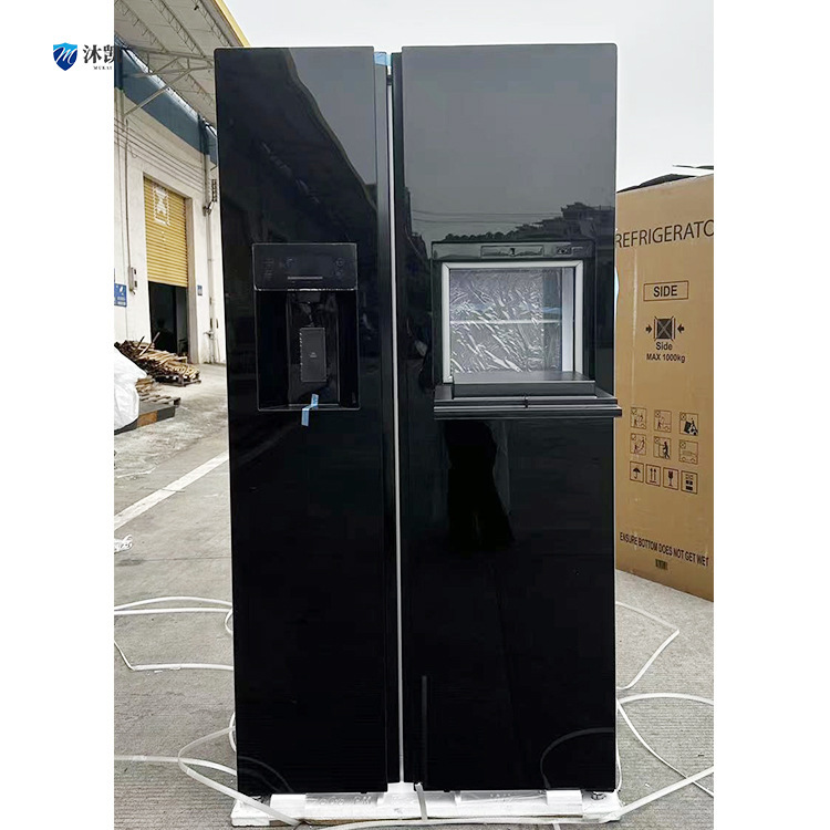 Cross-Border Multi-Functional Double-Door Smart Home with Ice Making Bar, First-Class Dual-Frequency Energy-Saving Refrigerator
