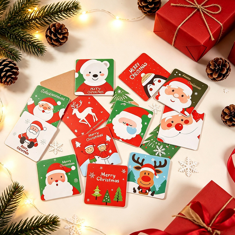 Christmas Greeting Card New Year Christmas Eve Blessing Birthday Small Hanging Card Creative diy Business Thank You Card 24 Christmas Greeting Card New Year Christmas Eve Blessing Birthday Small Hanging Card Creative diy Business Thank You Card 24