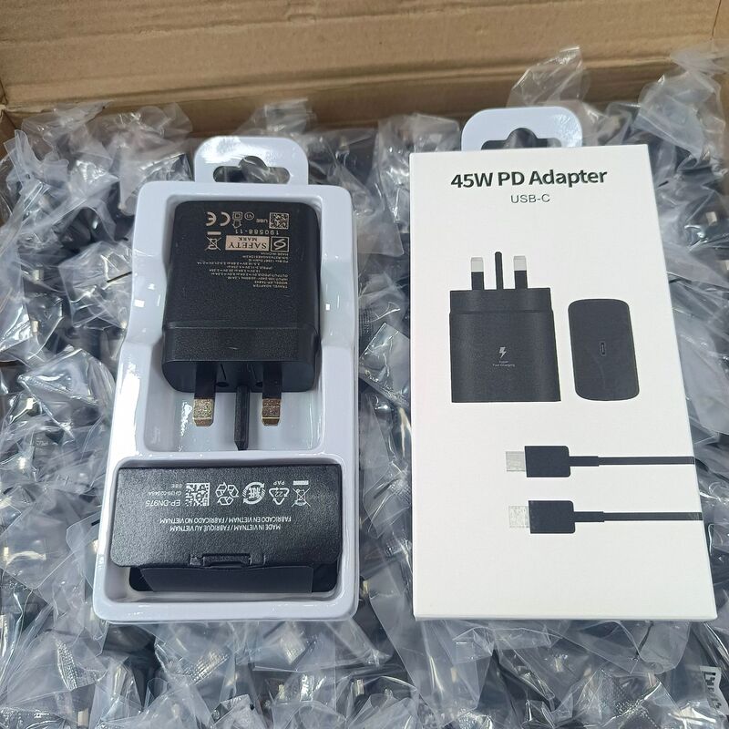 Suitable for Samsung 45W Charger, Mobile Phone Pd25W Charging Head, European Standard T845 Super Fast Charging Head Set Wholesale Suitable for Samsung 45W Charger, Mobile Phone Pd25W Charging Head, European Standard T845 Super Fast Charging Head Set Wholesale