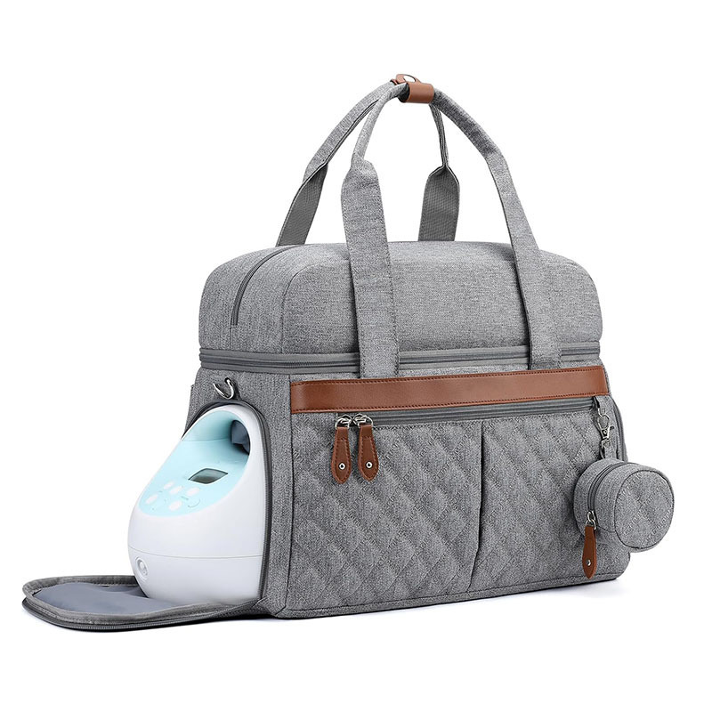 Nuevo bolso de extracción de leche, bolso de pañales, bolso de mano, bolso de trabajo de doble capa, adecuado para madres lactantes.