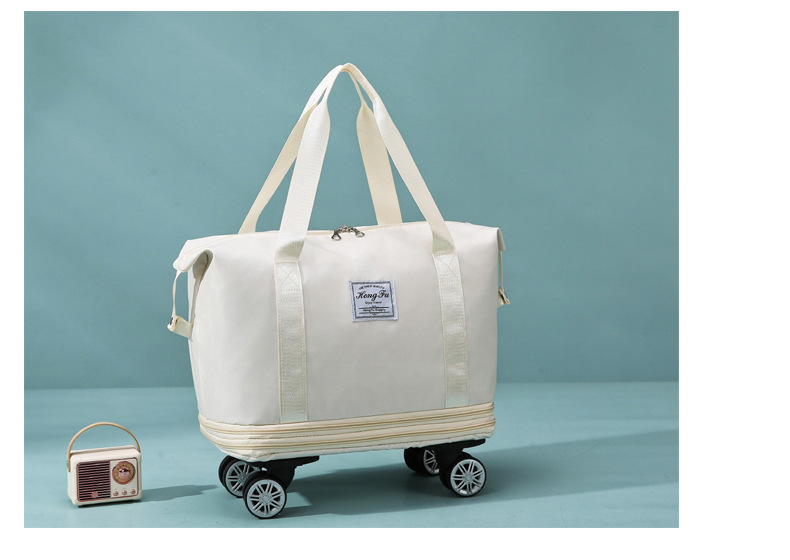 Extra large capacity travel bag, security lock universal wheeled maternity bag, short distance business trip airplane bag storage bag