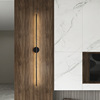 Modern minimalistic wall sconce for living room, linear light for bed, lantern, light luxury style