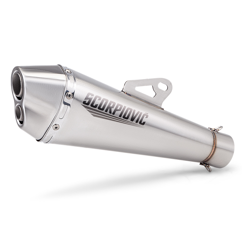 B12 Small Cone Tail Section Silencer Motorcycle Exhaust Pipe Modification Suitable for 51mm Diameter Stainless Steel High Temperature Resistant
