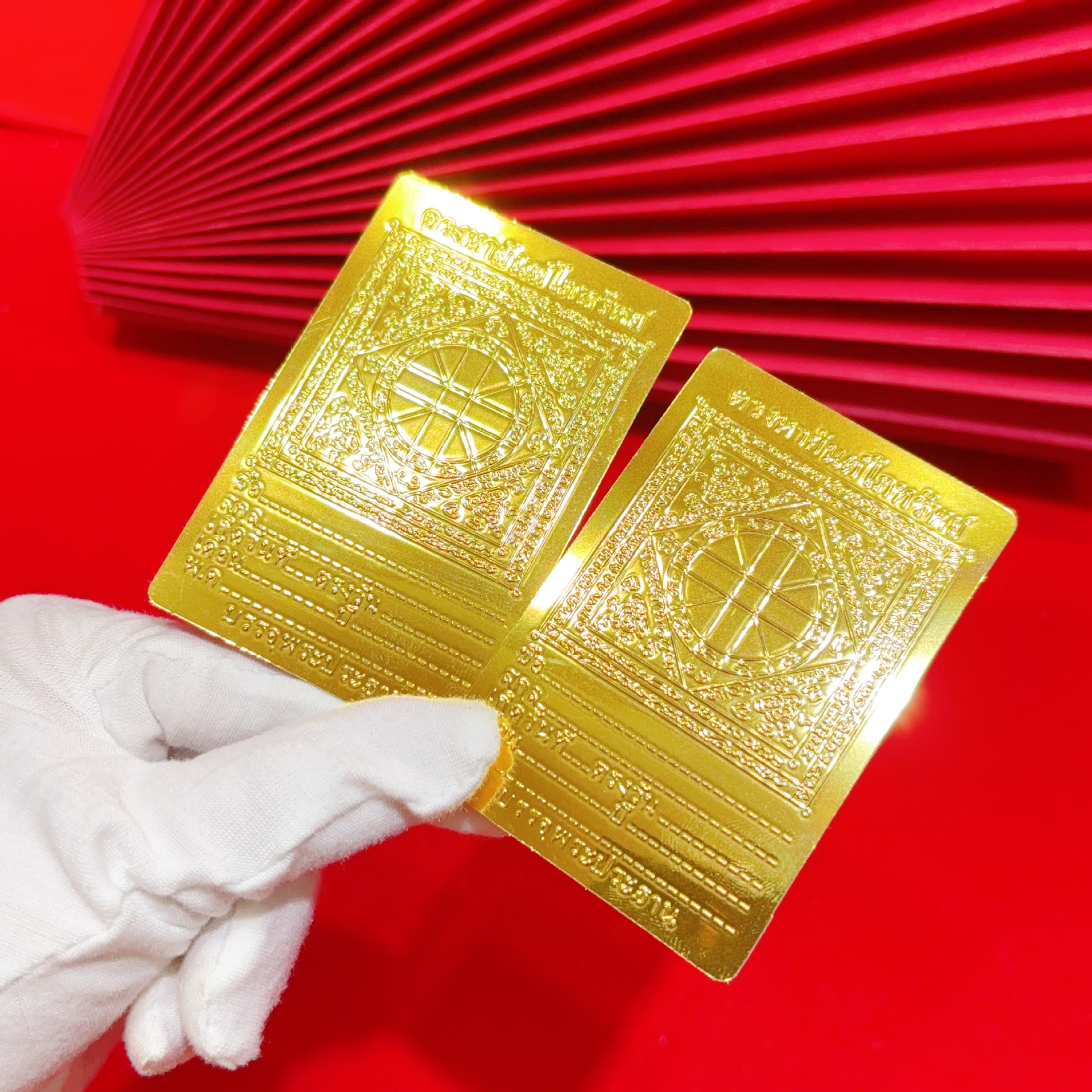 태국 성경 금박 휴대폰 스티커