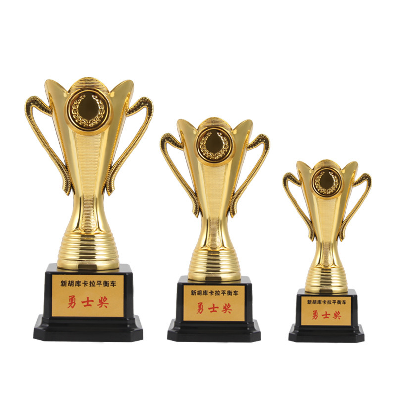 Trofeo metálico de recuerdo para eventos de celebración universales, premio para reuniones anuales, trofeo empresarial, trofeo de cinco estrellas