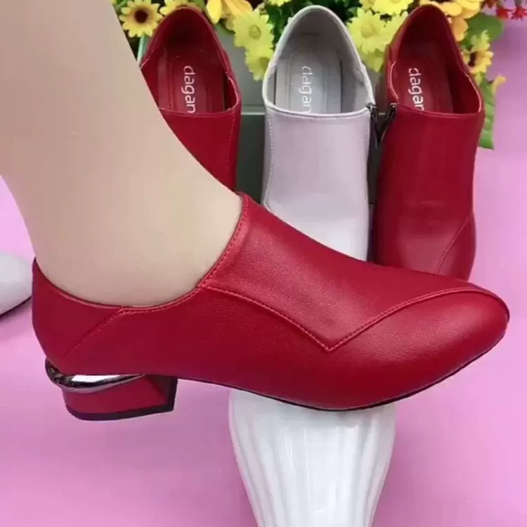 Женские туфли с низким каблуком, мягкий кожеподобный верх, весна/осень, размеры 35–40