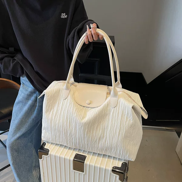 Large-Capacity Short-Distance Commuting Travel Bag Women's Lightweight Fashionable Luggage Bag Shoulder Maternity Bag Fitness Bag