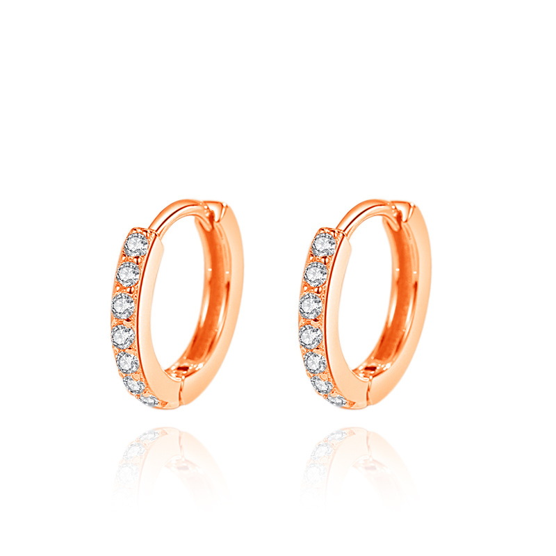 Pendientes de diamantes simples de plata de ley S925, diseño de nicho de alta gama, hermosos pendientes, colección de botones de oreja de estilo nuevo de verano