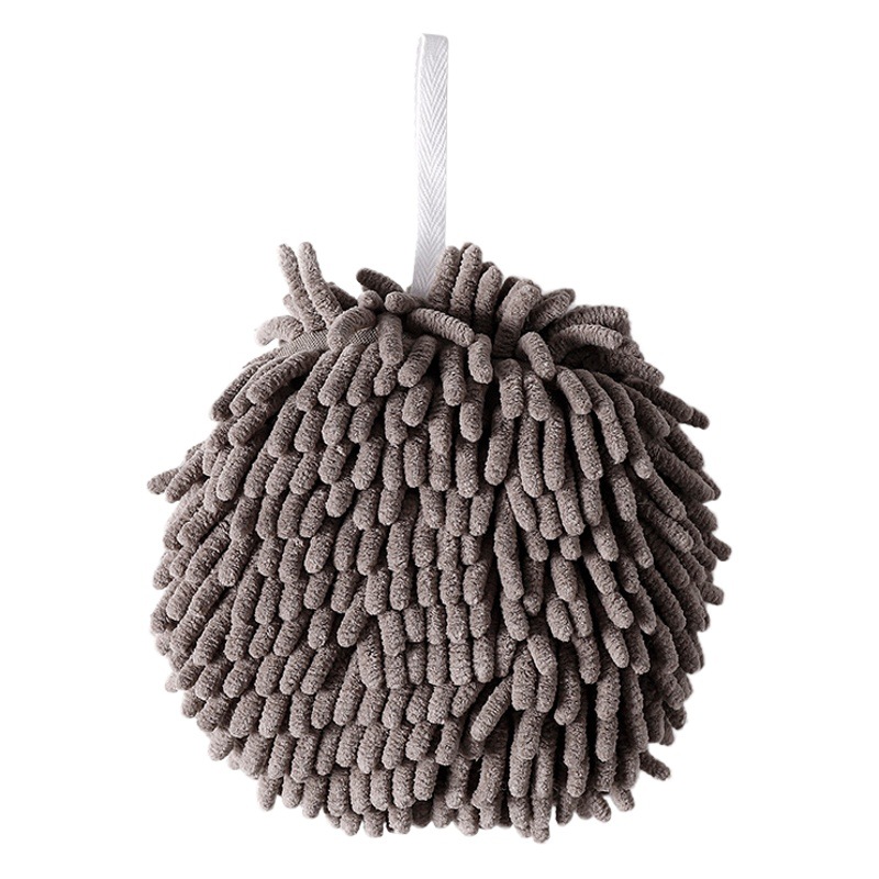 Toalla de mano de chenille japonesa Bola de mano colgando engrosada absorbente pañuelo microfibra niños toalla de mano