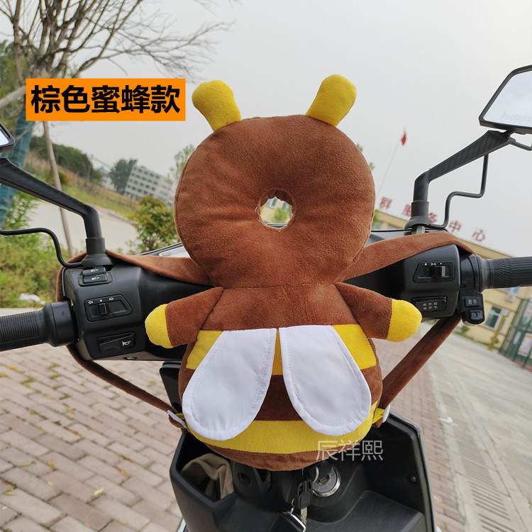 Electric Vehicle Anti-Collision Pad Front Seat Cushion Baby Head Protection Motorcycle Baby Safety Anti-Collision Head Thickened Pillow