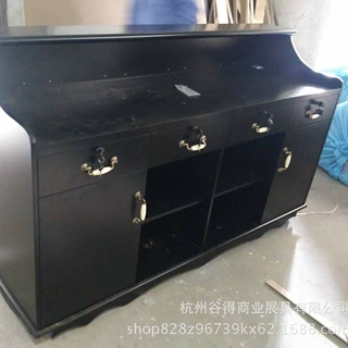 杭州展柜厂，源头工厂，单个订制，烤漆收银台，服务台，接待台。