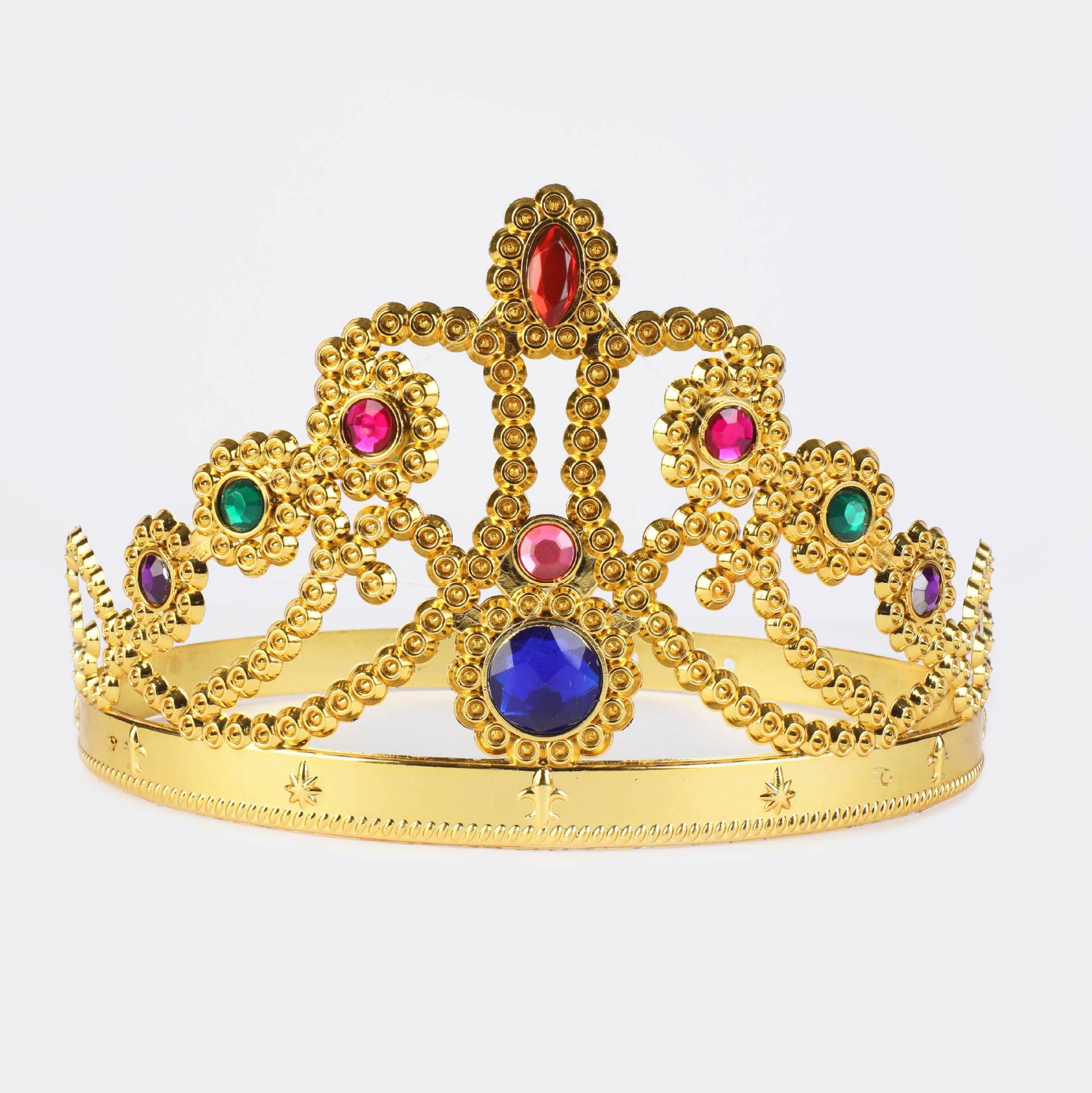 King Crown Halloween Kids Ball Disfraz de plástico galvanizado corona cetro suministros de fiesta sombrero de cumpleaños