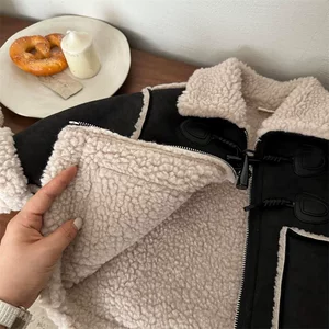Детские щипцы зимняя куртка для девочек в корейском стиле свободный крой