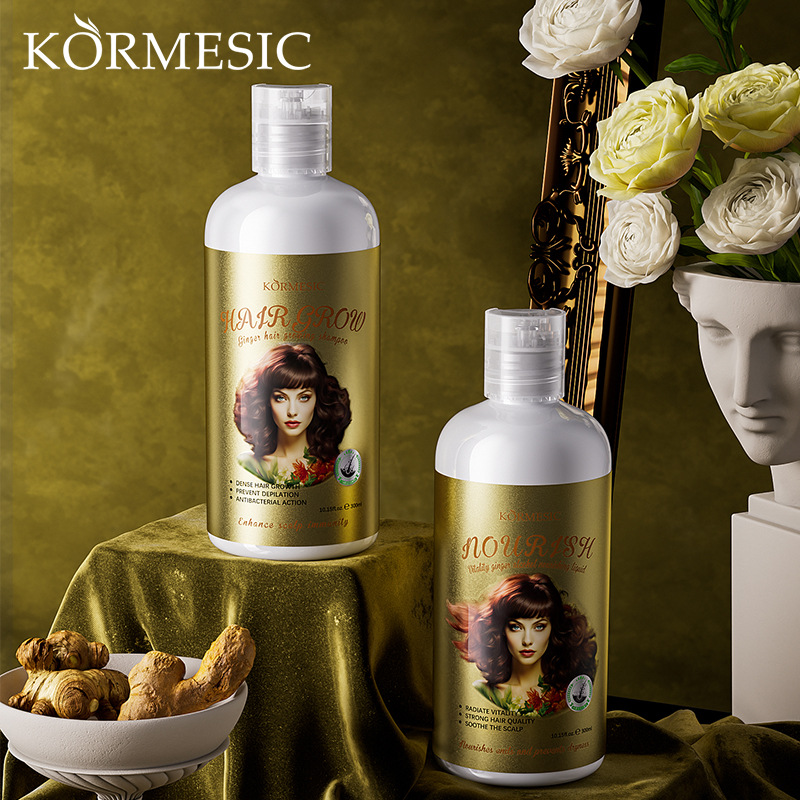 KORMESIC Shampooing rafraîchissant au gingembre nettoyant et contrôle de l'huile 300 ml_voghion.com