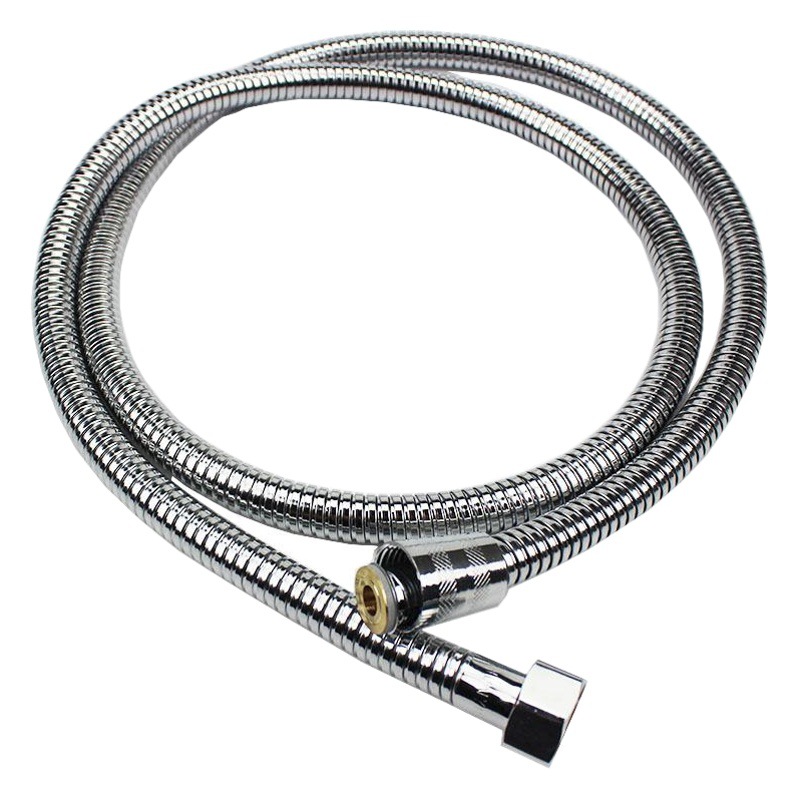 Fábrica de ducha manguera de acero inoxidable tubo de ducha a prueba de explosiones boquilla de ducha tubo de agua galvanoplastia cifrado manguera de baño de metal