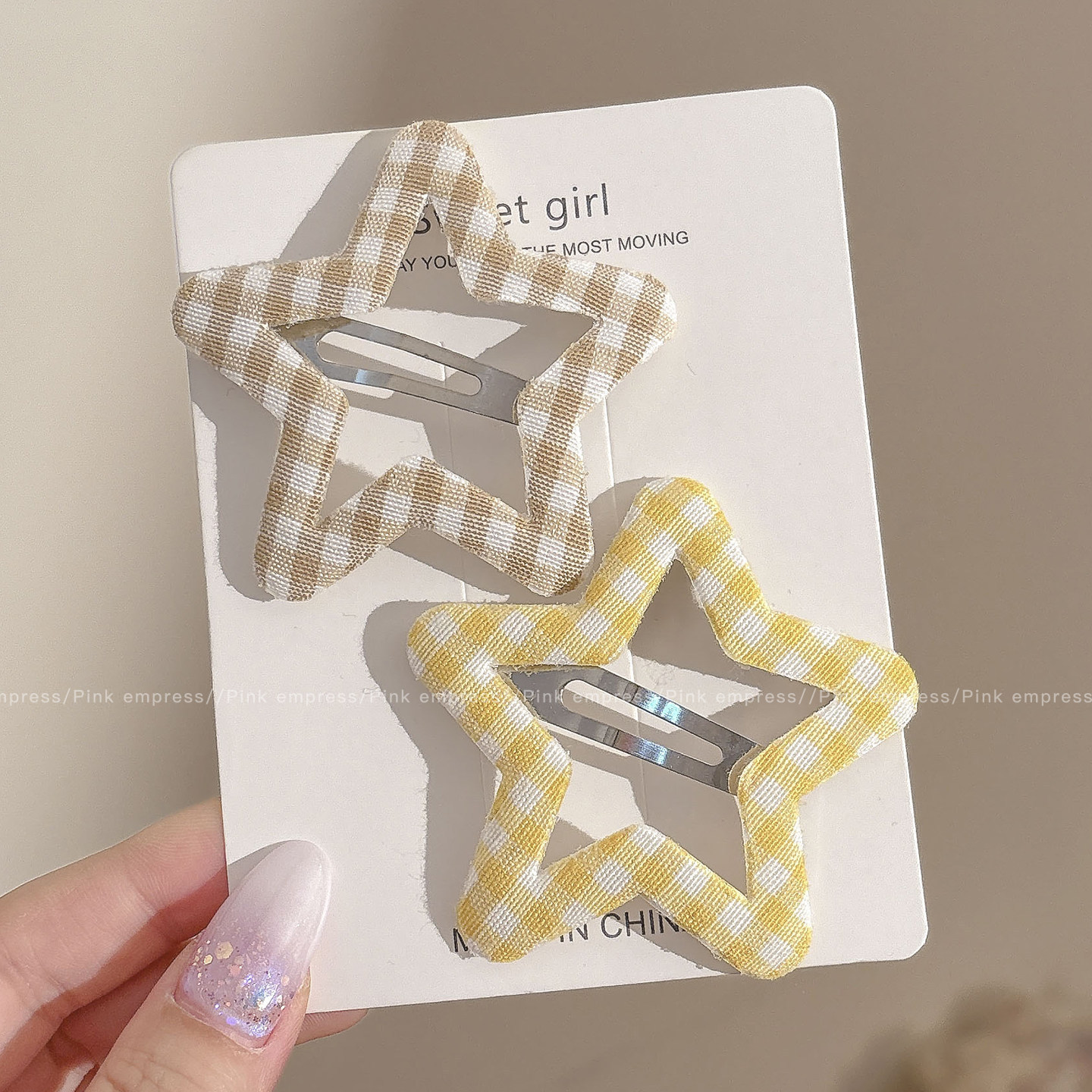 Broches para Cabello BB con Estrella de Cinco Puntas Aleación para Mujeres