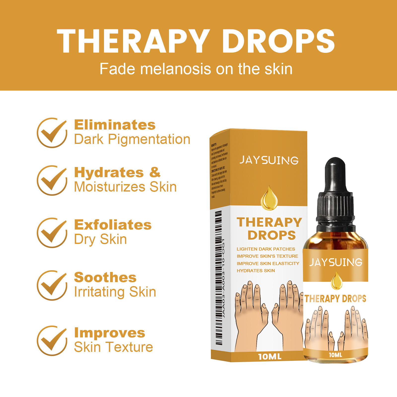 Jaysuing Finger Essence Gentle Moisturizing and Hydrating Hand Skin Care Daily Care Essence