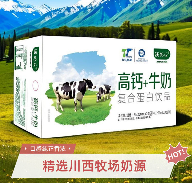 天泰乳業高カルシウムクルミ朝食ミルク 250 ミリリットルホリデーギフトドリンク 24 箱全箱卸売|undefined