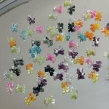 树脂闪粉蝴蝶结迷你混款DIY美甲谷美流沙妆造设计用可爱多色批发