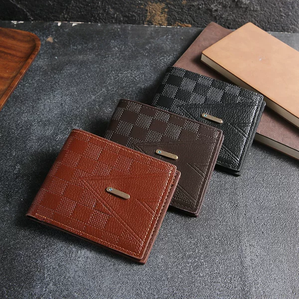 Spot Youth Fashion Embossed Horizontal Soft Wallet Large Capacity Multi-Card Slot Wallet Men's Wallet Men's Short Wallet