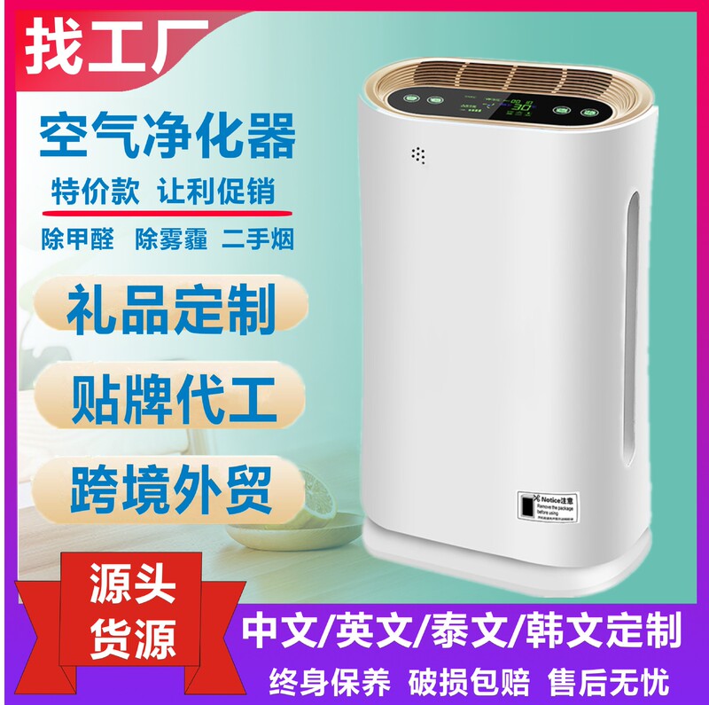 Manufacturer Wholesale Household Indoor Purifier for Dust, Odor, Pm2.5, Second-Hand Smoke, Hepa Air Filter