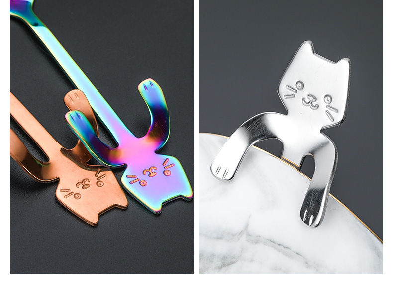 Cute cat spoon colorful