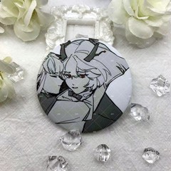 SKY Light Encounter peripheral fan club Chi Oyster Mushroom badge White Bird Dragon Bone Wizard anime peripheral tinplate brooch