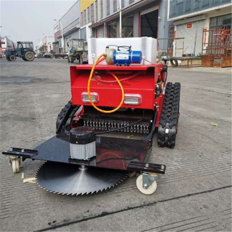 Гусеничная косилка с дистанционным управлением, интегрированная масляно-электрическая Смешанная садовая мелиорация газонов, сельскохозяйственная косилка longjie