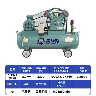 Oil-Free Air Compressor Silent Air Pump Industrial Air Compressor Small 220V Portable Piston Air Compressor (Hava kompressorları) - 0258single-item